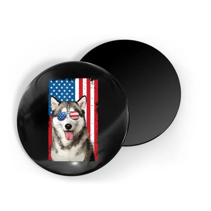 Husky 4th Of July Men Siberian Husky Dog Love Owner Huskies Magnet