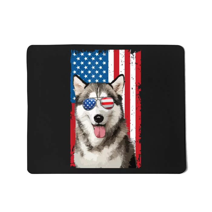 Husky 4th Of July Men Siberian Husky Dog Love Owner Huskies Mousepad