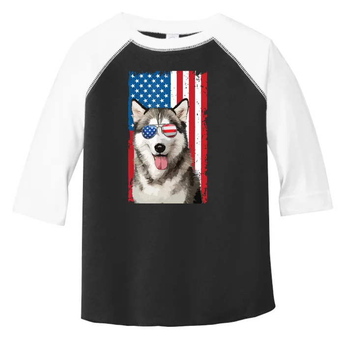 Husky 4th Of July Men Siberian Husky Dog Love Owner Huskies Toddler Fine Jersey T-Shirt