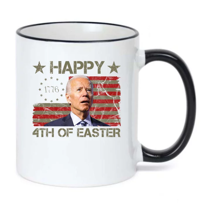 Happy 4th Of Easter Funny Usa Anti Biden Black Color Changing Mug