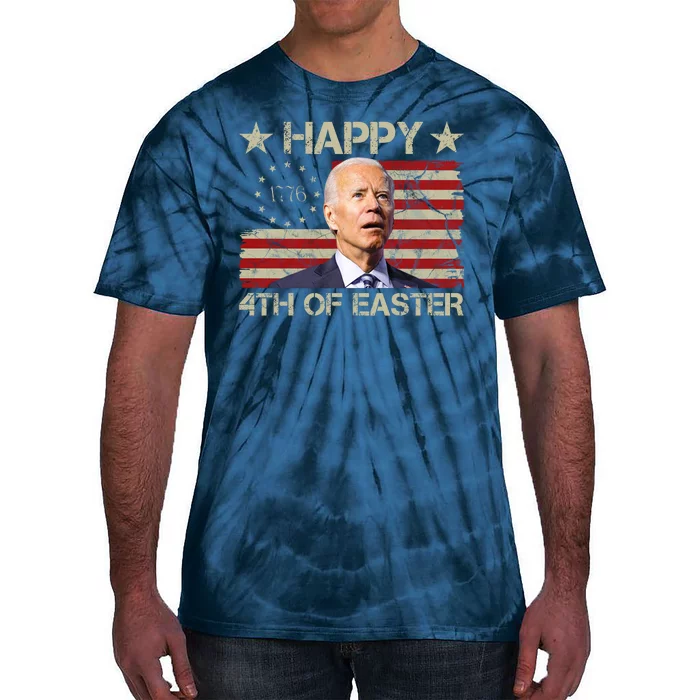 Happy 4th Of Easter Funny Usa Anti Biden Tie-Dye T-Shirt