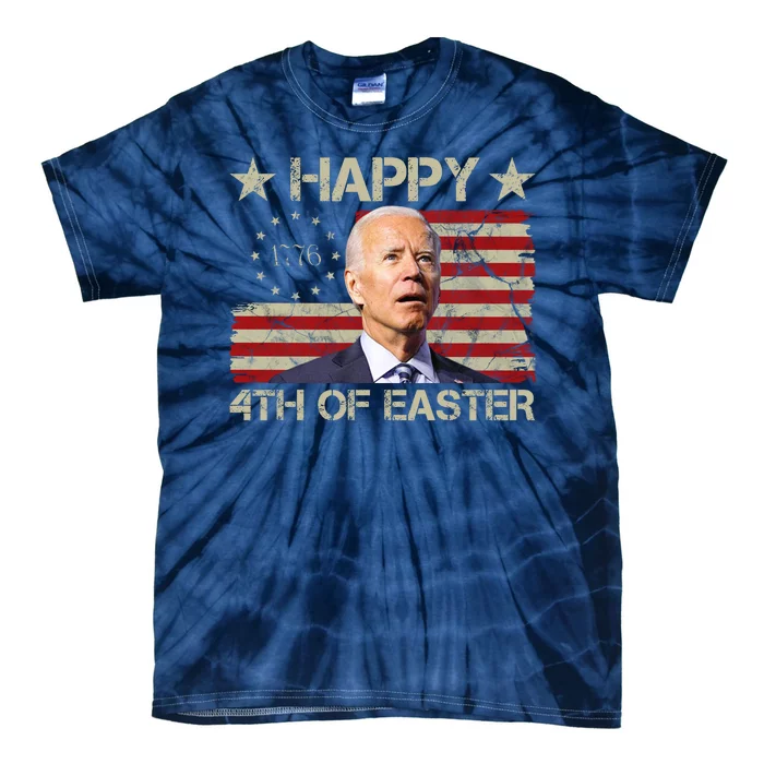 Happy 4th Of Easter Funny Usa Anti Biden Tie-Dye T-Shirt