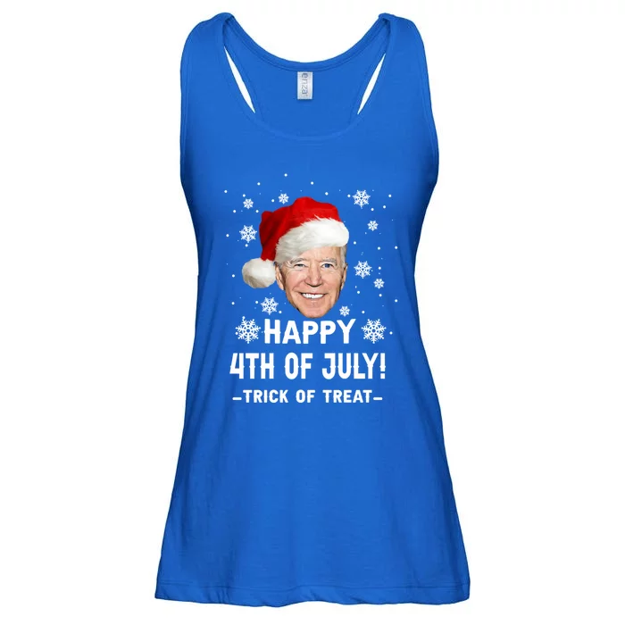 Happy 4th Of July Funny Joe Biden Christmas Ugly Gift Ladies Essential Flowy Tank