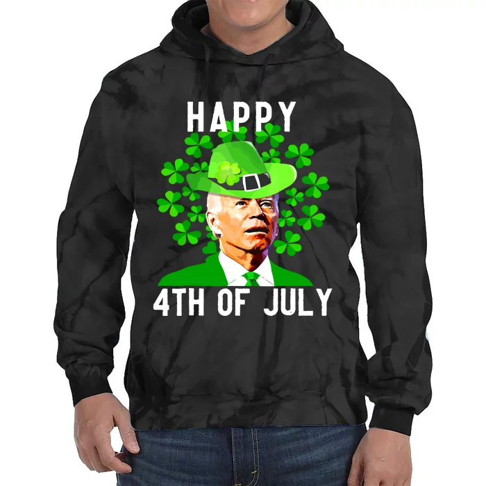 Happy 4th Of July Funny Joe Biden St Patricks Day Tie Dye Hoodie