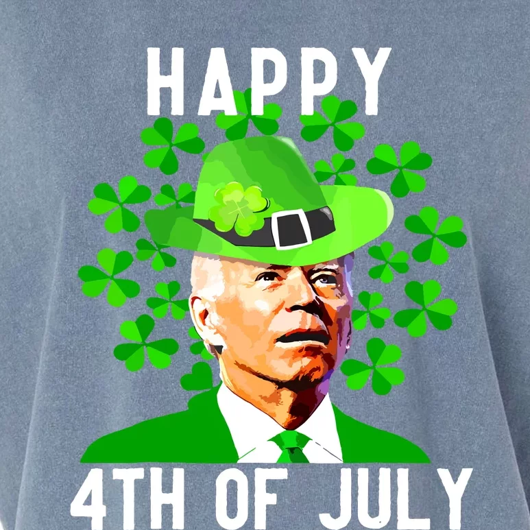 Happy 4th Of July Funny Joe Biden St Patricks Day Garment-Dyed Women's Muscle Tee