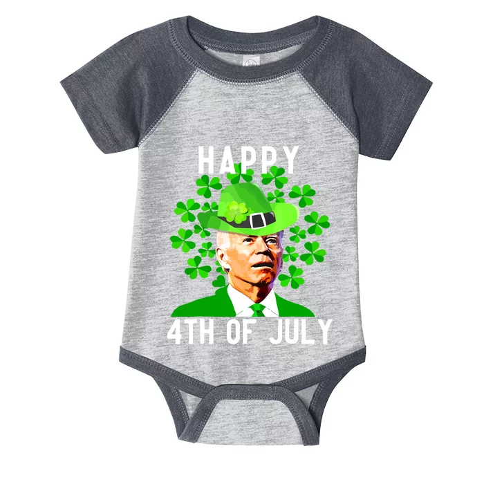 Happy 4th Of July Funny Joe Biden St Patricks Day Infant Baby Jersey Bodysuit