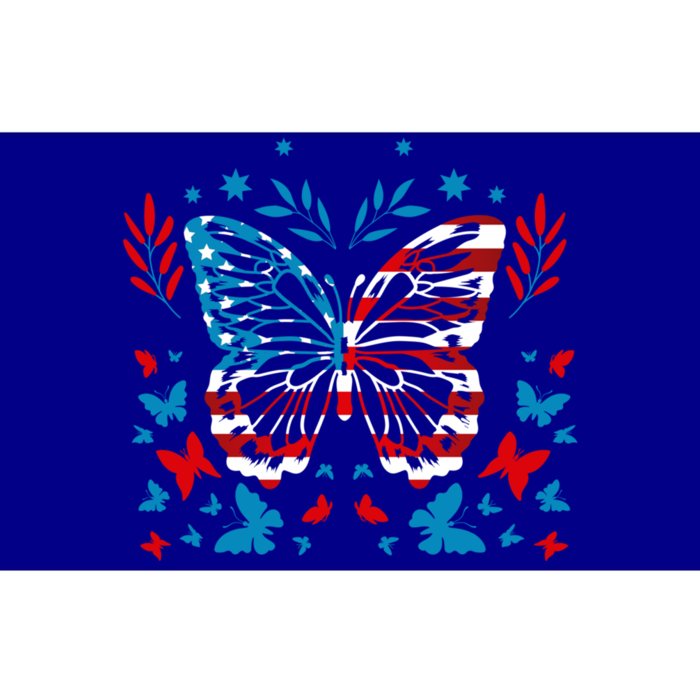 Happy 4th Of Juli! Patriotic Usa Butterfly Cool Gift Bumper Sticker