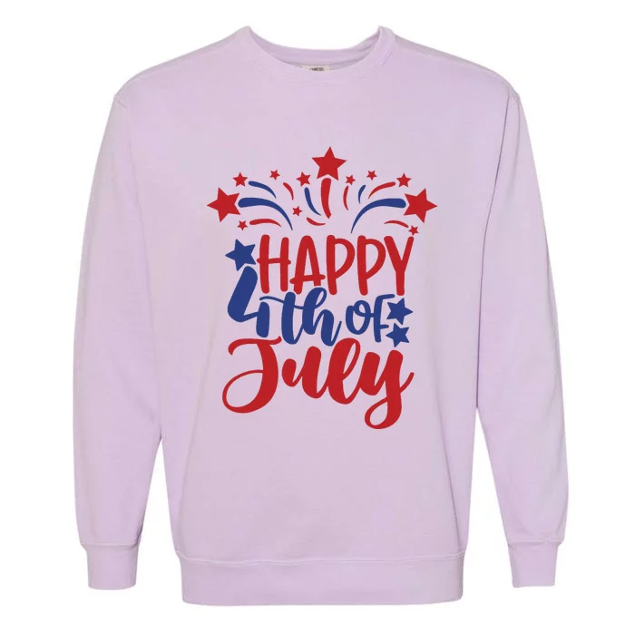 Happy 4th Of July Garment-Dyed Sweatshirt