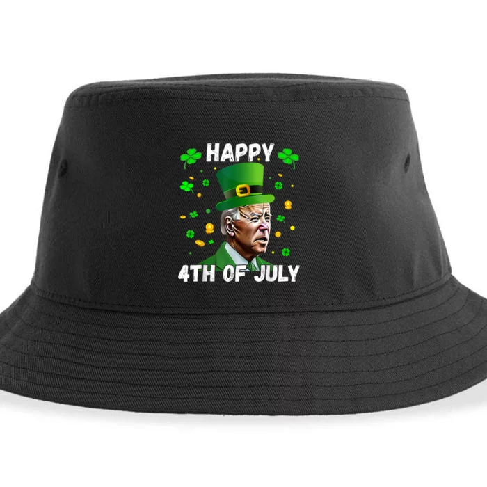 Happy 4th Of July Confused Funny Joe Biden St Patricks Day Sustainable Bucket Hat