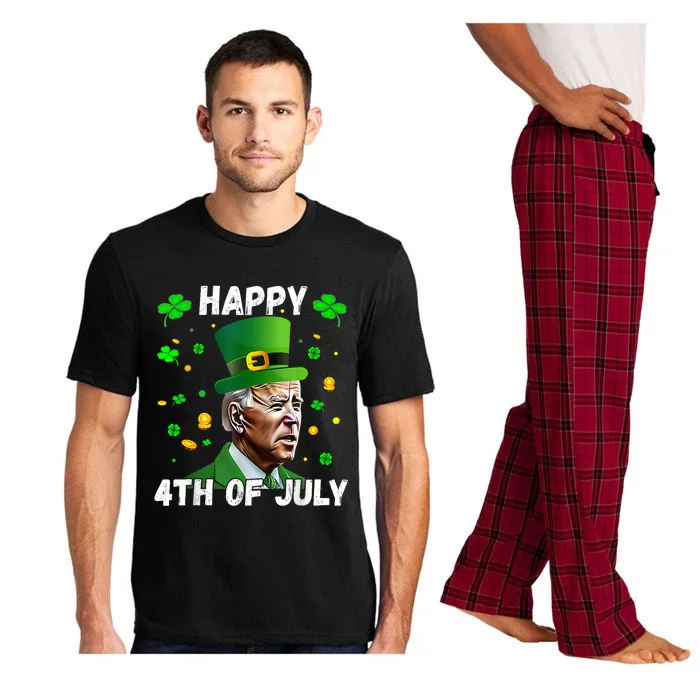 Happy 4th Of July Confused Funny Joe Biden St Patricks Day Pajama Set