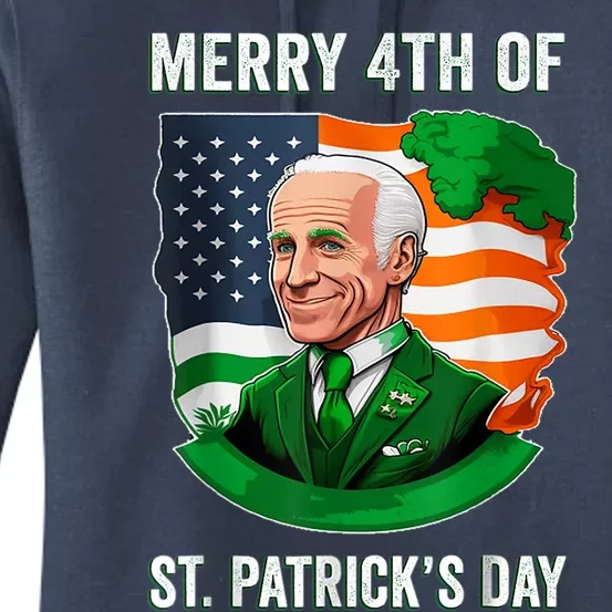 Happy 4th Of July Confused Funny Joe Biden St Patricks Day Women's Pullover Hoodie