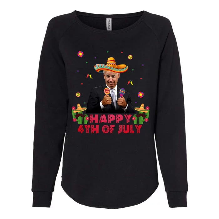 Happy 4th Of July Cinco De Mayo Funny Joe Biden Womens California Wash Sweatshirt