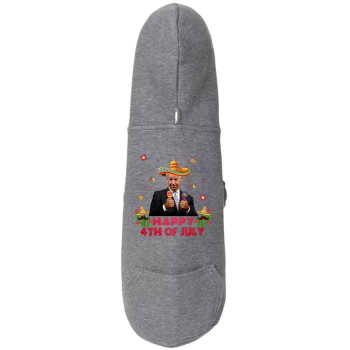 Happy 4th Of July Cinco De Mayo Funny Joe Biden Doggie 3-End Fleece Hoodie