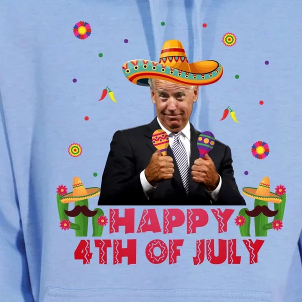 Happy 4th Of July Cinco De Mayo Funny Joe Biden Unisex Surf Hoodie