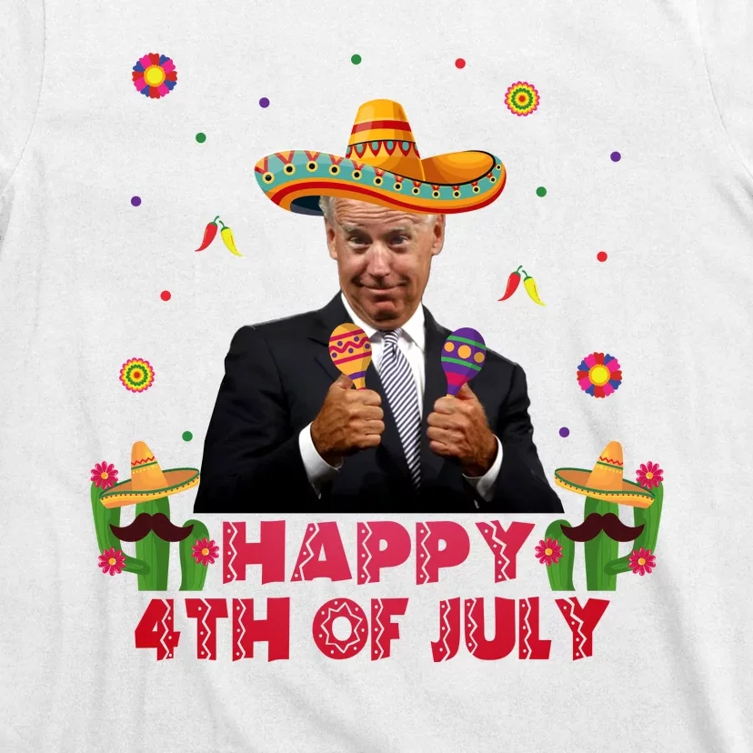 Happy 4th Of July Cinco De Mayo Funny Joe Biden T-Shirt