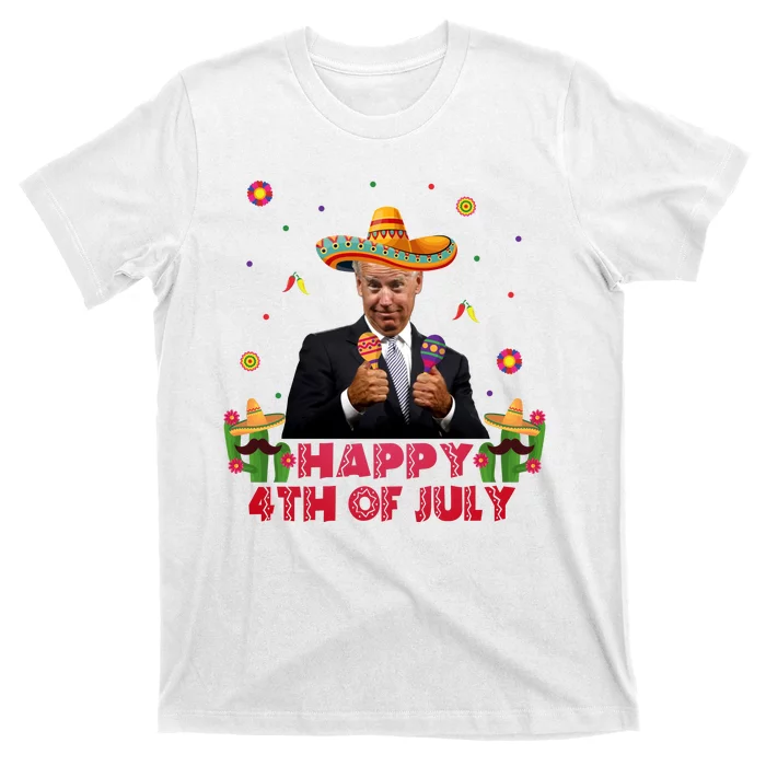 Happy 4th Of July Cinco De Mayo Funny Joe Biden T-Shirt