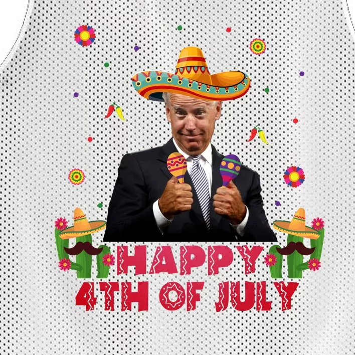 Happy 4th Of July Cinco De Mayo Funny Joe Biden Mesh Reversible Basketball Jersey Tank