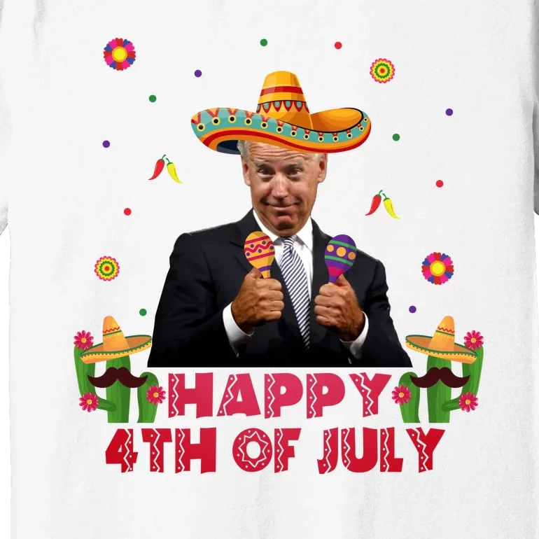 Happy 4th Of July Cinco De Mayo Funny Joe Biden Premium T-Shirt