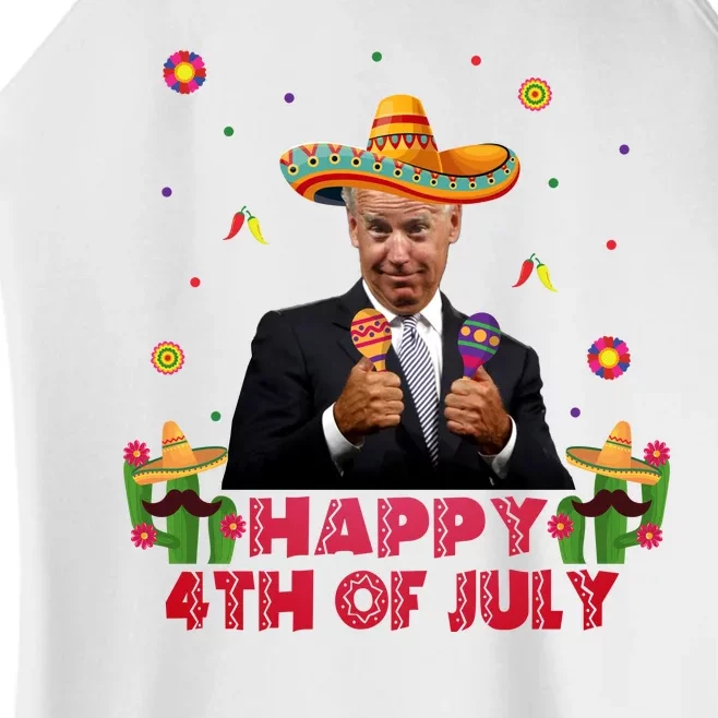 Happy 4th Of July Cinco De Mayo Funny Joe Biden Women’s Perfect Tri Rocker Tank