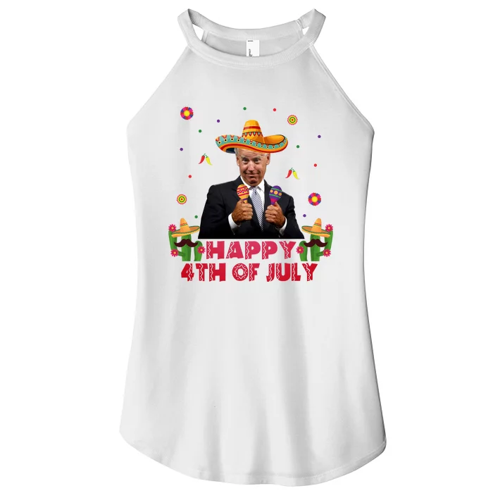 Happy 4th Of July Cinco De Mayo Funny Joe Biden Women’s Perfect Tri Rocker Tank