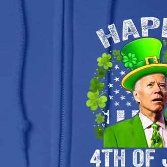 Happy 4th Of Of July St Patricks Day Joe Biden Funny Cool Gift Full Zip Hoodie