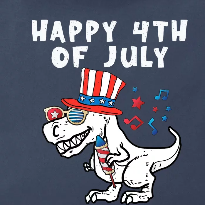 Happy 4th Of July T Rex Dino Dinosaur Baby Boy Zip Tote Bag