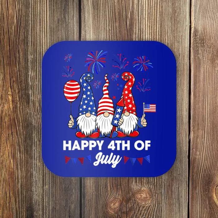 Happy 4th Of July Gnomes Gift Coaster