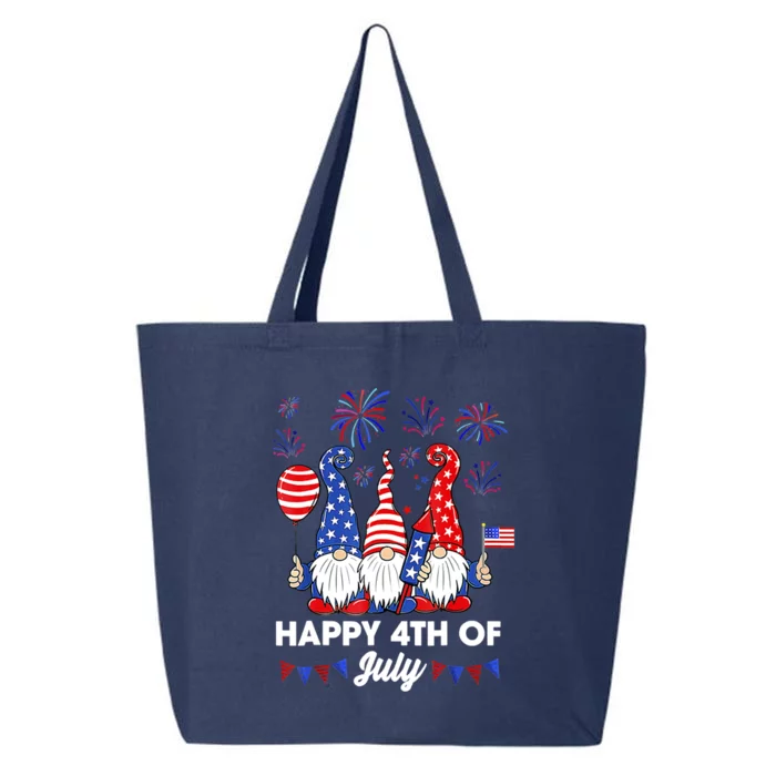 Happy 4th Of July Gnomes Gift 25L Jumbo Tote