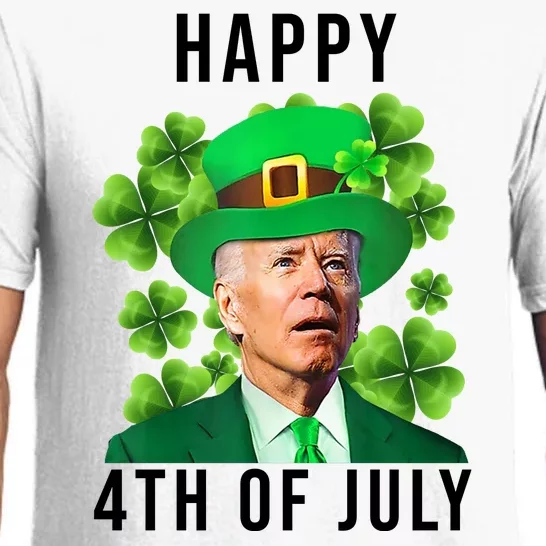 Happy 4th Of July Joe Biden Funny St Patrick's Day Pajama Set