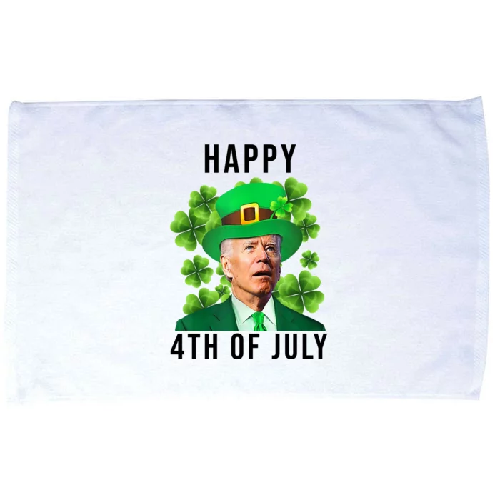 Happy 4th Of July Joe Biden Funny St Patrick's Day Microfiber Hand Towel