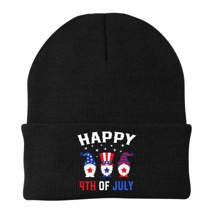 happy 4th of july gnomes patriotic american flag cute gnomes Knit Cap Winter Beanie