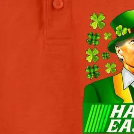 Happy 4th Of Easter Joe Biden St Patricks Day Leprechaun Dry Zone Grid Performance Polo