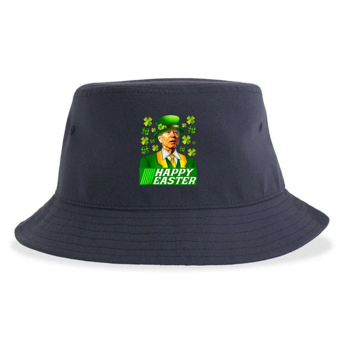 Happy 4th Of Easter Joe Biden St Patricks Day Leprechaun Sustainable Bucket Hat