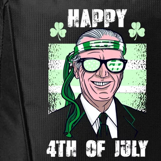 Happy 4th Of July Funny St. Patrick's Day Biden USA Flag Irish City Backpack