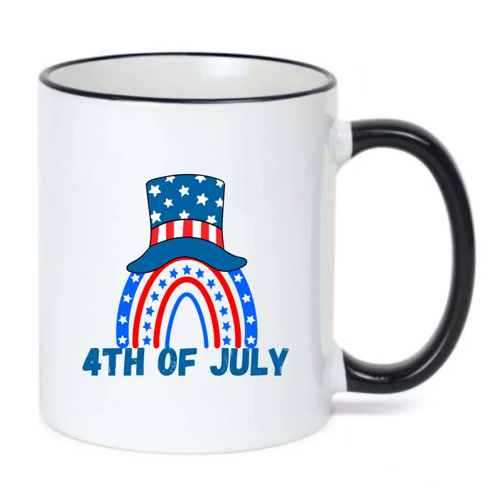 Happy 4th Of July Black Color Changing Mug