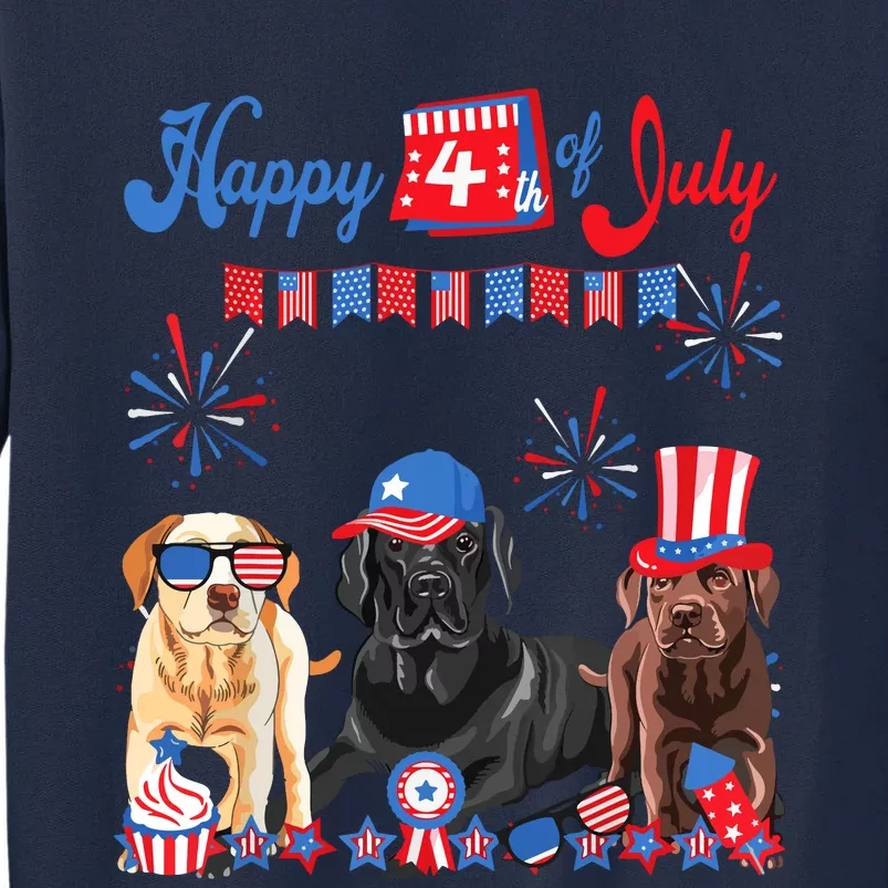 Happy 4th Of July Cool Independence Day Patriotic American Tall Sweatshirt