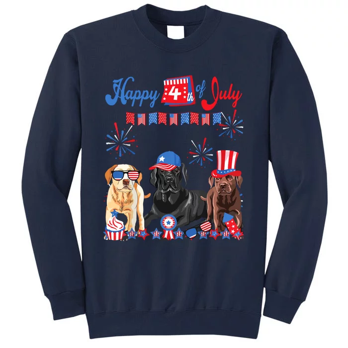 Happy 4th Of July Cool Independence Day Patriotic American Tall Sweatshirt