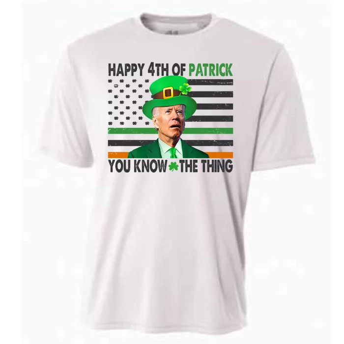 Happy 4th Of Patrick You Know The Thing Funny Biden Cooling Performance Crew T-Shirt