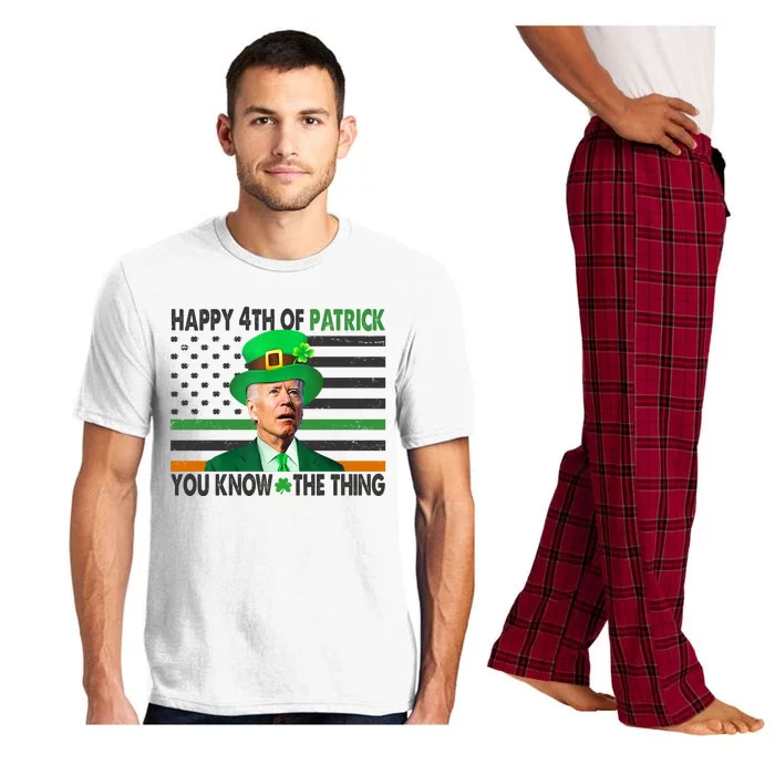 Happy 4th Of Patrick You Know The Thing Funny Biden Pajama Set