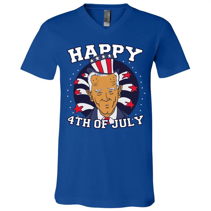 Happy 4th Of July Joe Biden V-Neck T-Shirt