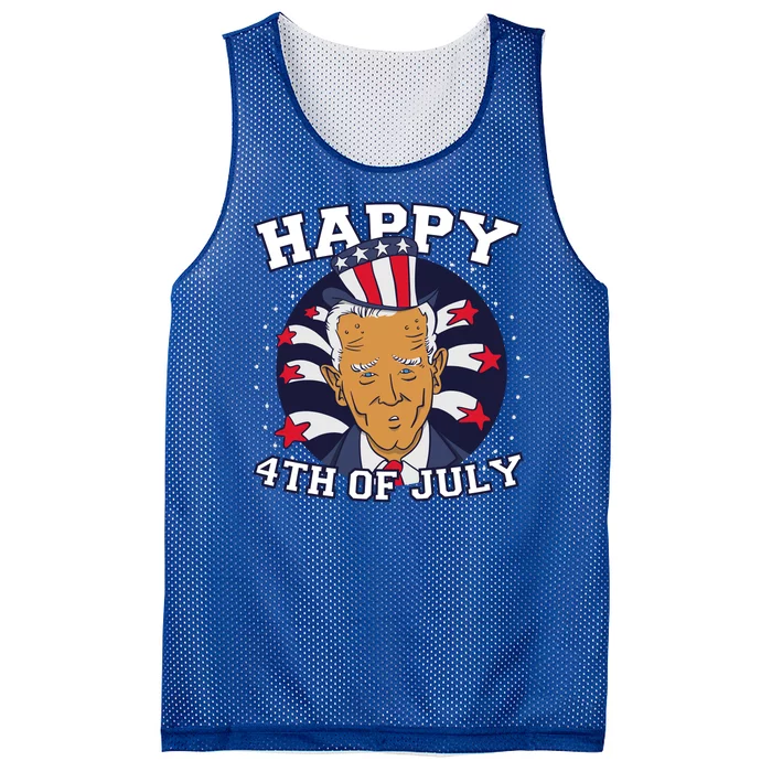 Happy 4th Of July Joe Biden Mesh Reversible Basketball Jersey Tank