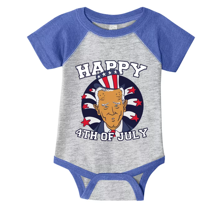 Happy 4th Of July Joe Biden Infant Baby Jersey Bodysuit