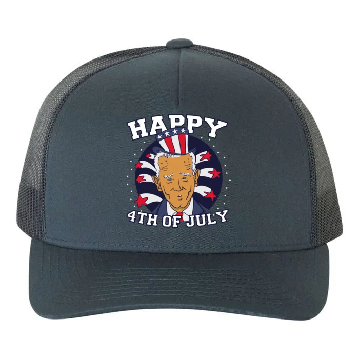 Happy 4th Of July Joe Biden Yupoong Adult 5-Panel Trucker Hat