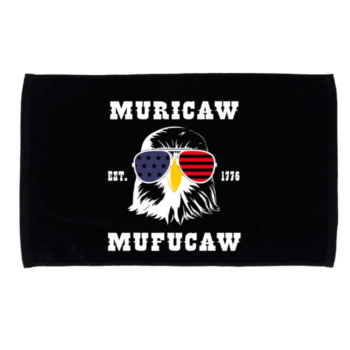 Happy 4th Of July Muricaw Mufucaw 1776 Microfiber Hand Towel