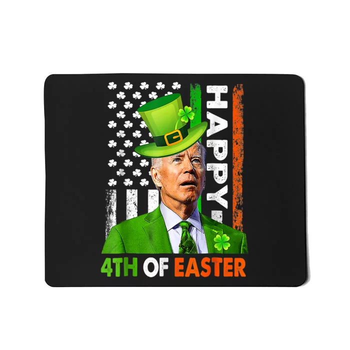 Happy 4th Of Easter Joe Biden St Patricks Day Leprechaun Flag Mousepad