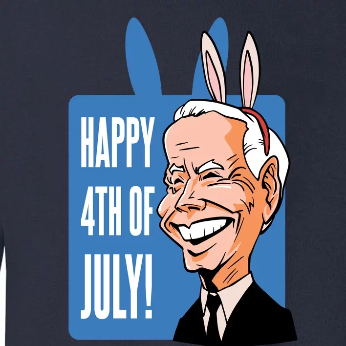 Happy 4th Of July Funny Biden Easter Bunny Parody Toddler Sweatshirt