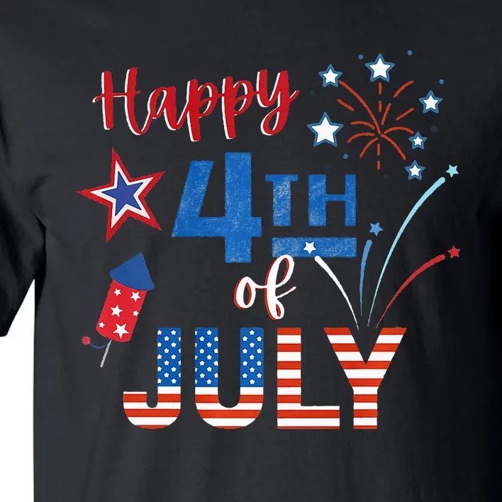 Happy 4th of July American Independence Day Celebration Tall T-Shirt