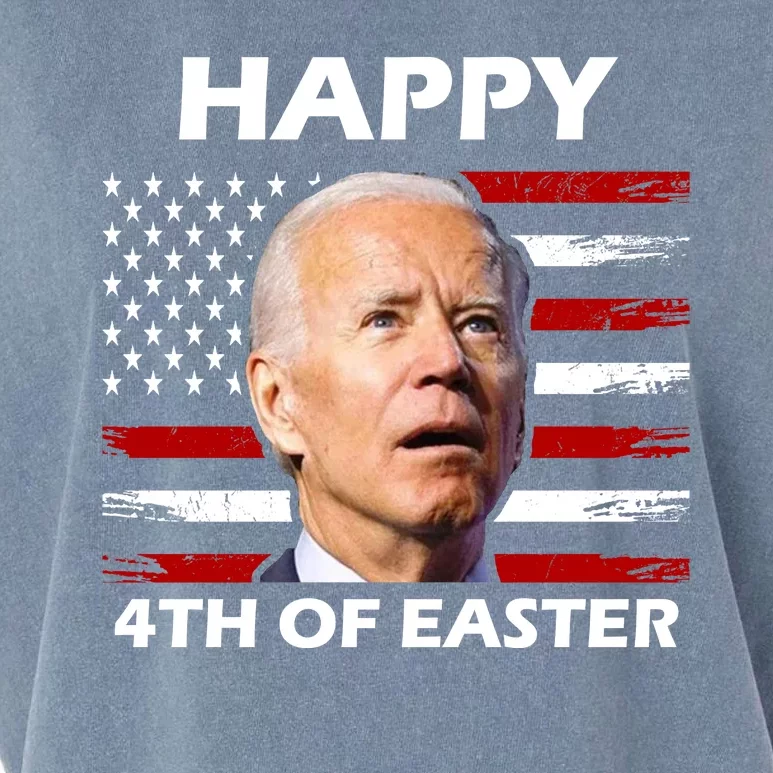 Happy 4th Of Easter Joe Biden Funny Garment-Dyed Women's Muscle Tee