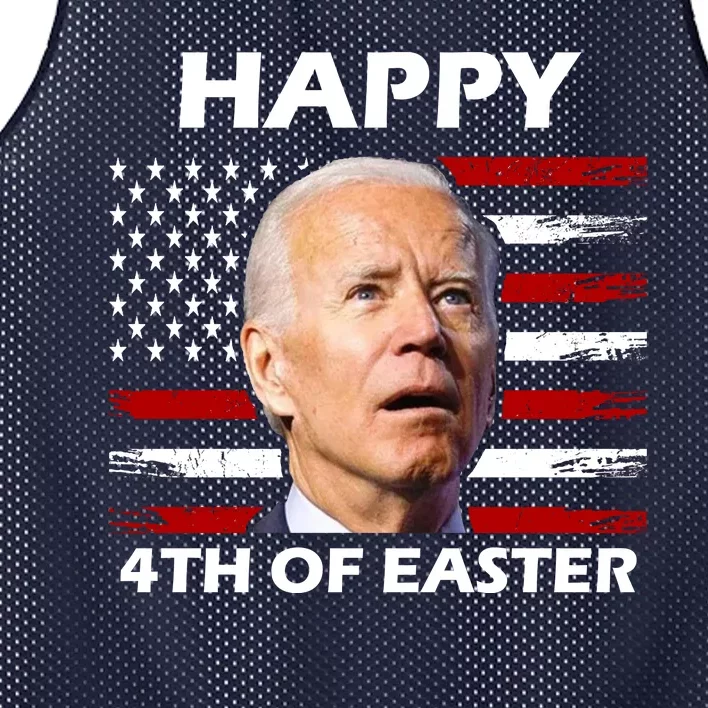 Happy 4th Of Easter Joe Biden Funny Mesh Reversible Basketball Jersey Tank