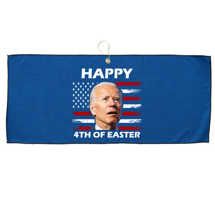 Happy 4th Of Easter Joe Biden Funny Large Microfiber Waffle Golf Towel